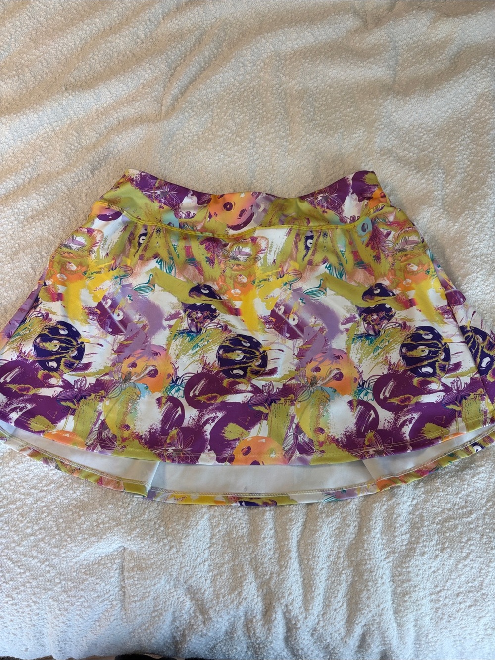 Pickleball Skort in Purple & Yellow